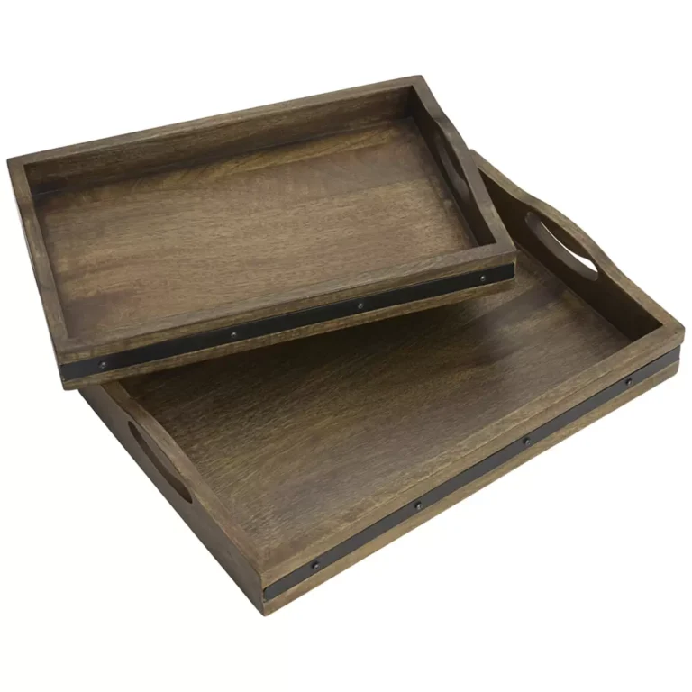 Mikasa Mango Wood Serving Trays 2 Piece Set