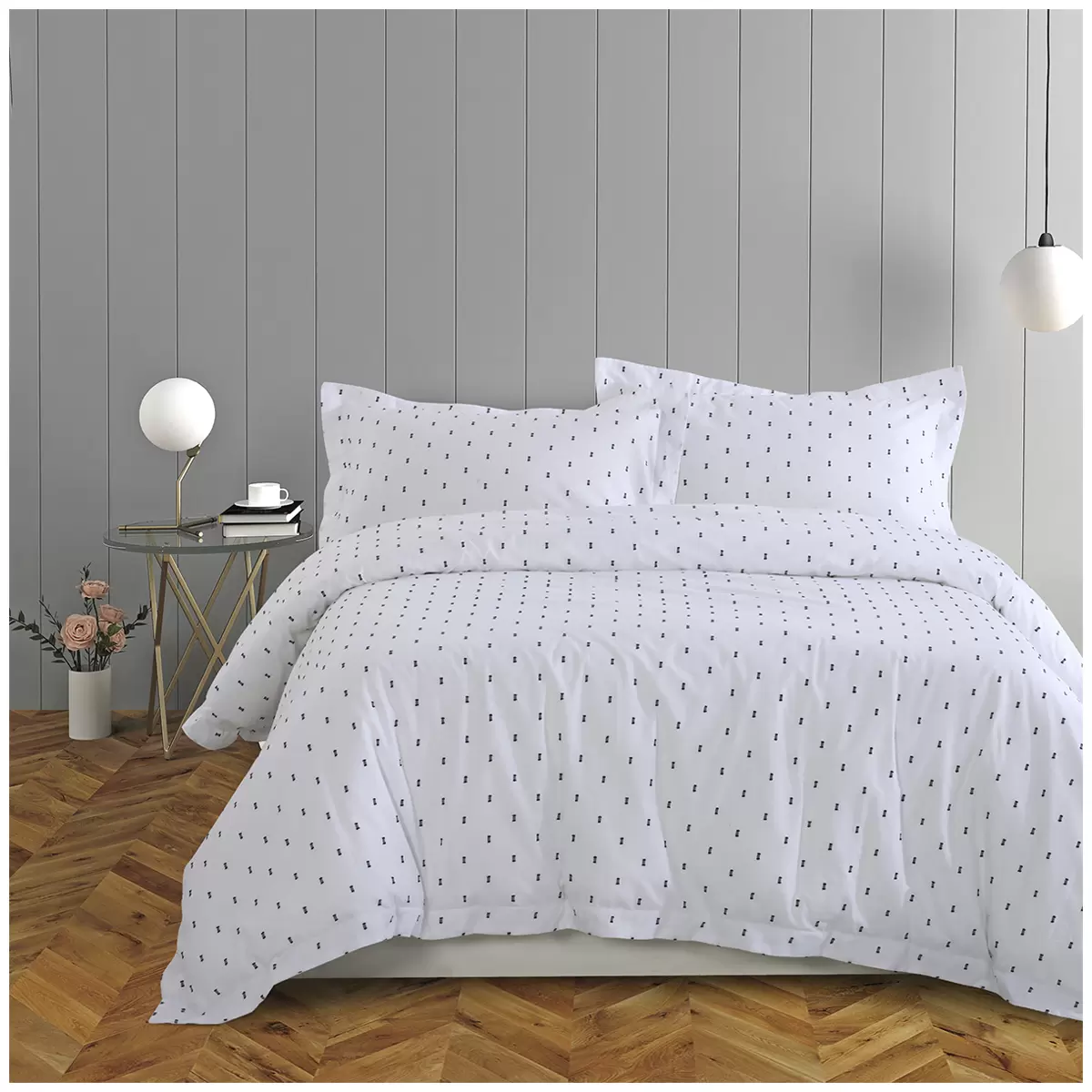 Onkaparinga Lorne King Bed Quilt Cover Set White