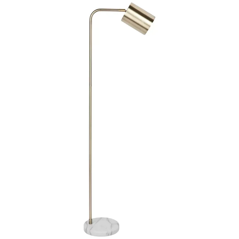 CAFE Lighting & Living Snapper Floor Lamp Gold Marble