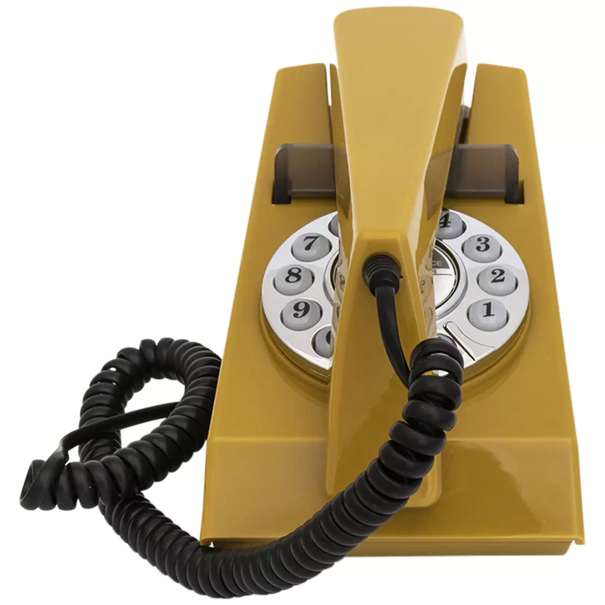 GPO Trim Phone Push Button Mustard