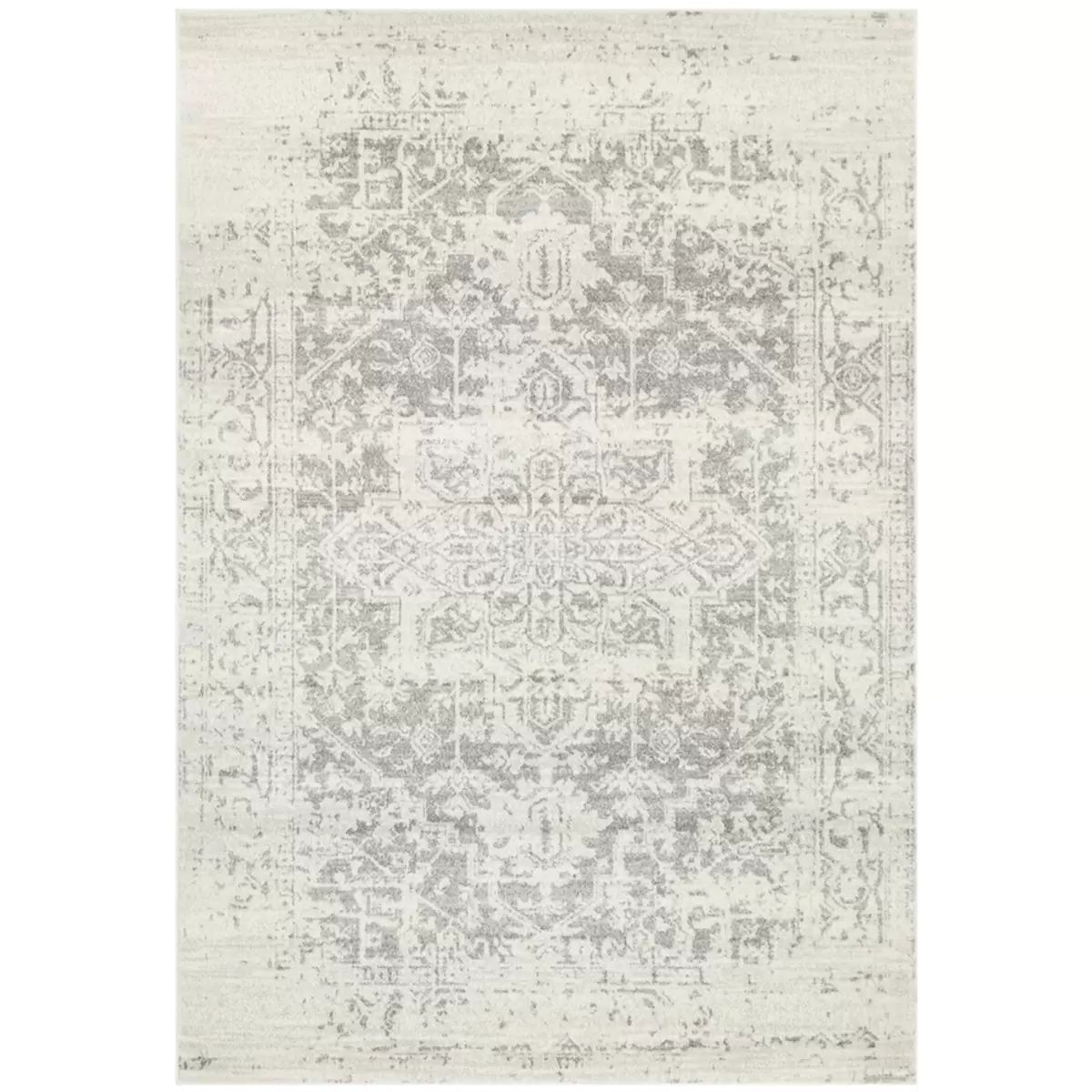 Rug Culture Evoke 253 White/Silver Indoor Rug 290 x 200cm