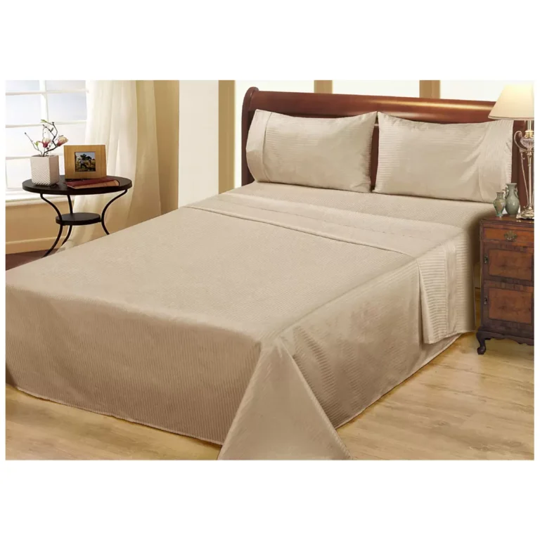 Ramesses 1000 Thread Count Pima Cotton Narrow Stripe Queen Sheet Set