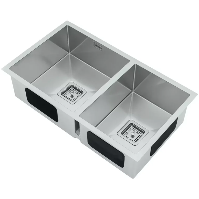 Hafele Linen 1 & 3/4 Bowl Squareline Sink