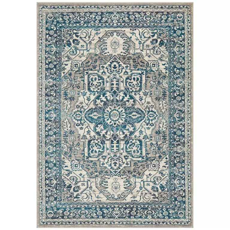 Rug Culture Babylon 207 Blue Indoor Rug 230 x 160cm