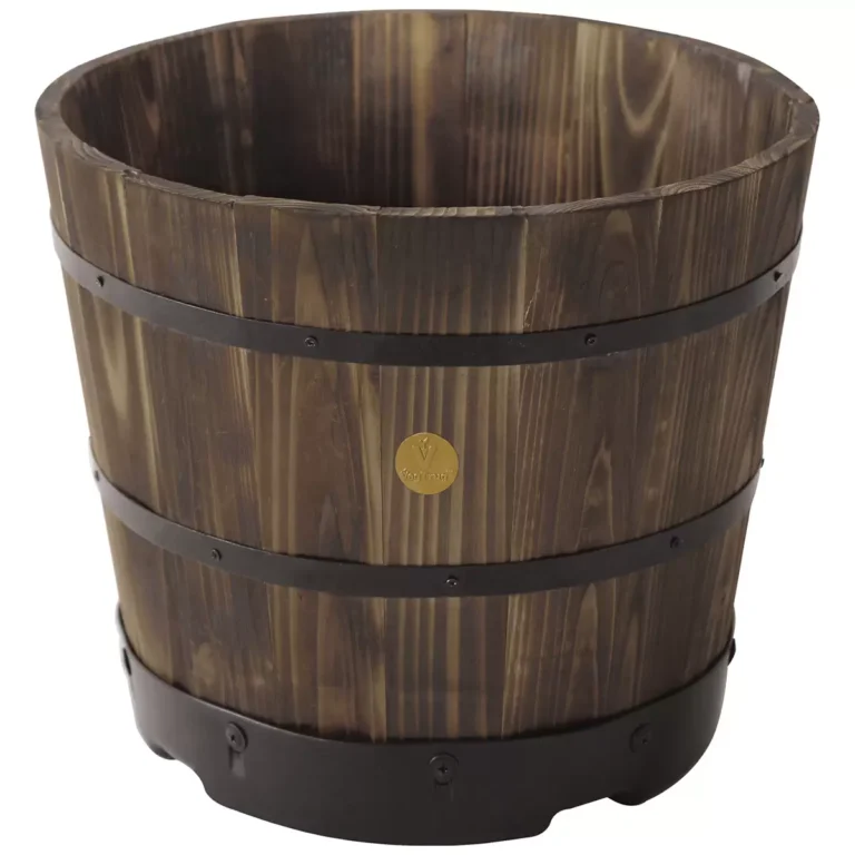 Takasho VegTrug 55cm Wooden Barrel Planter 6 Pack