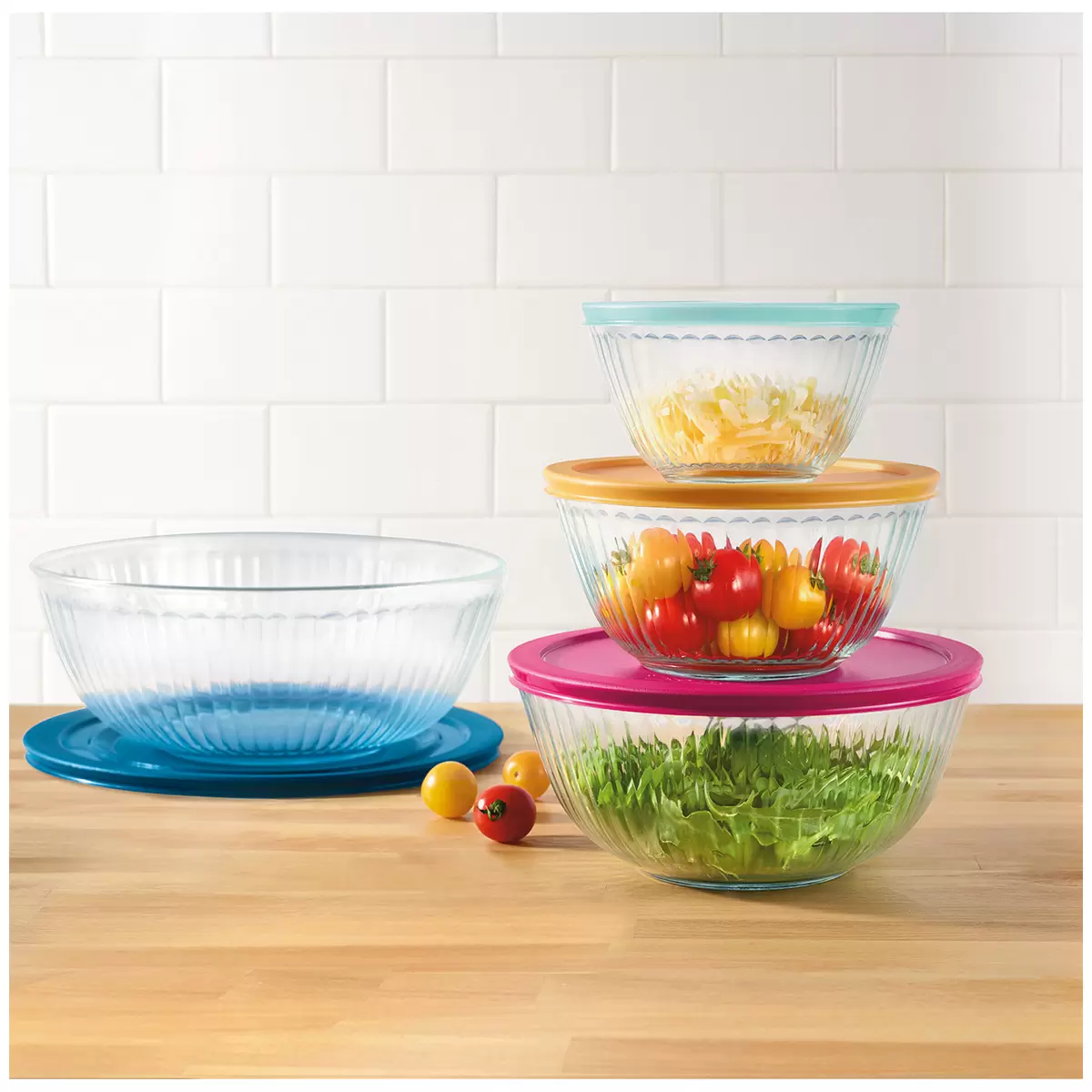 Pyrex Mixing Bowls 8 Piece