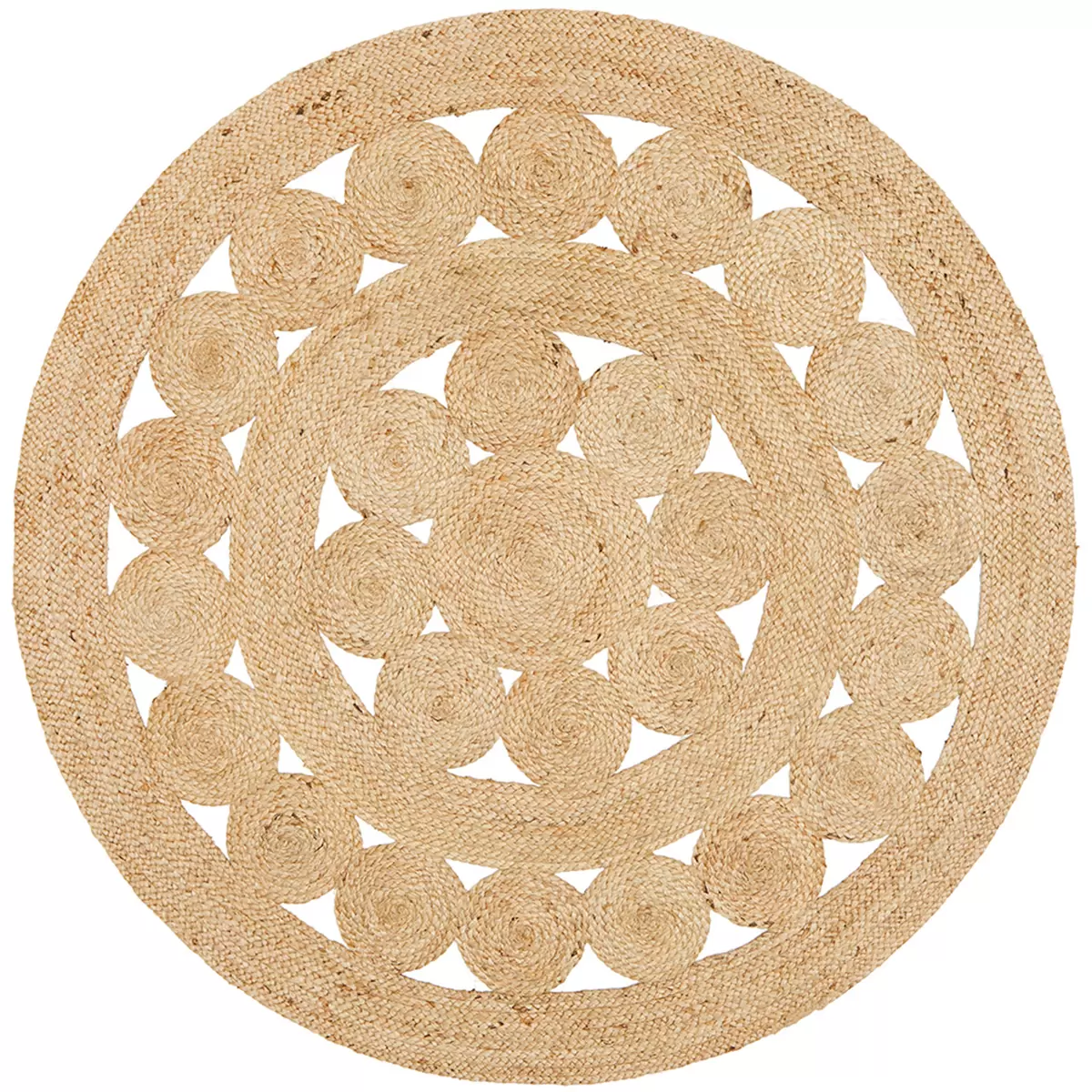 Rug Culture Atrium Pilu Natural Rug 150 x 150cm