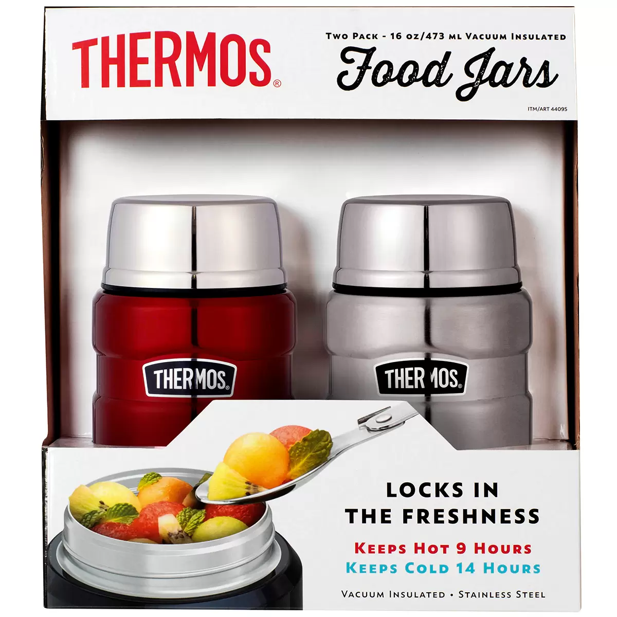 Thermos Stainless King 470ml Food Jar 2 Pack