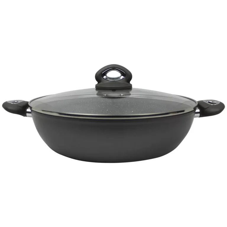 Bialetti Grey 32cm Chefs Pan with Lid