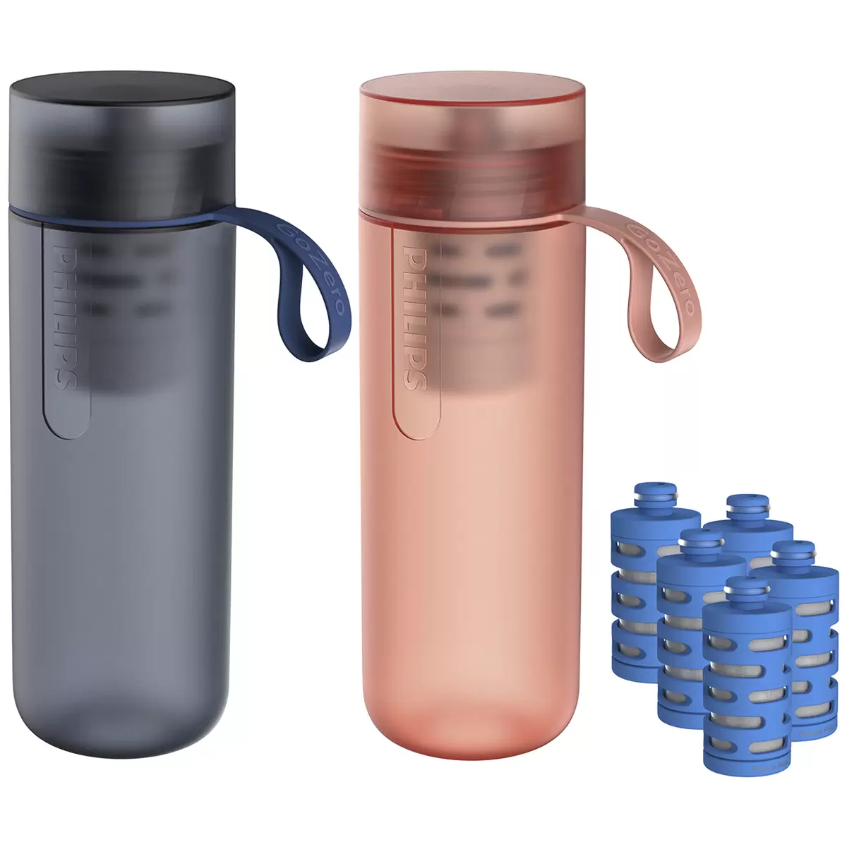 Philips GoZero Active Hydration Bottles + 5 Fitness Filters