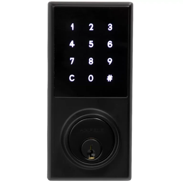 Hafele Digital Touch Control Dead Bolt Black