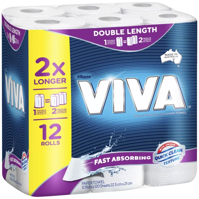 Viva Double Length Cleaning Paper Towels 12 x 120 Sheets