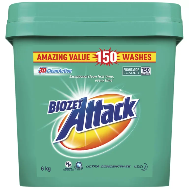 Biozet Attack Laundry Powder 2 x 6kg