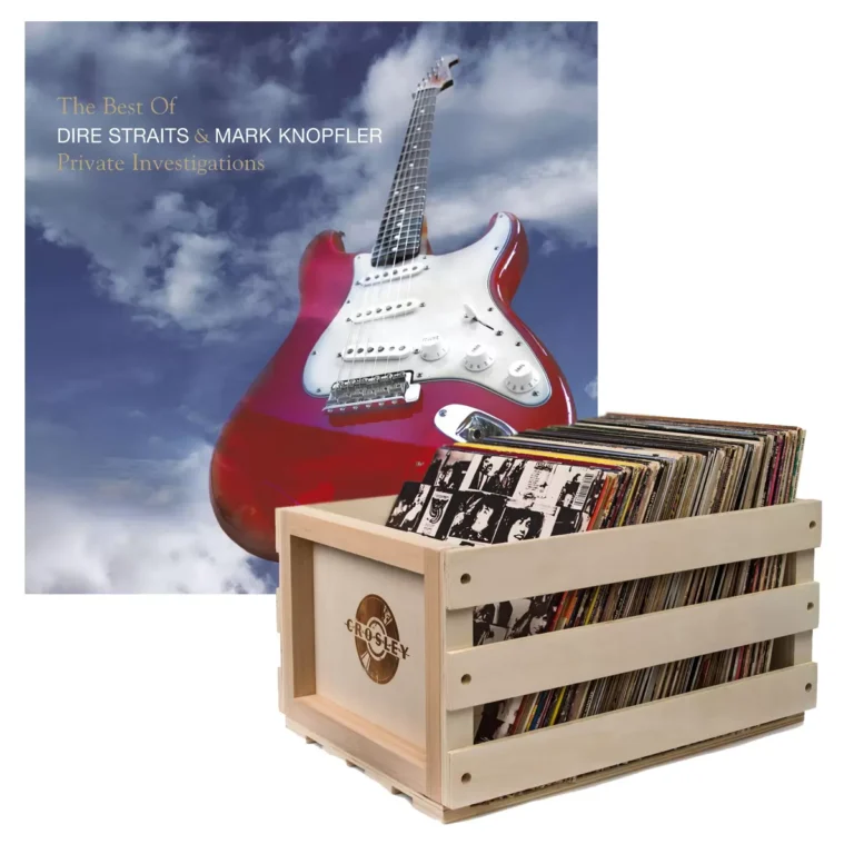 Crosley Record Storage Crate & Dire Straits