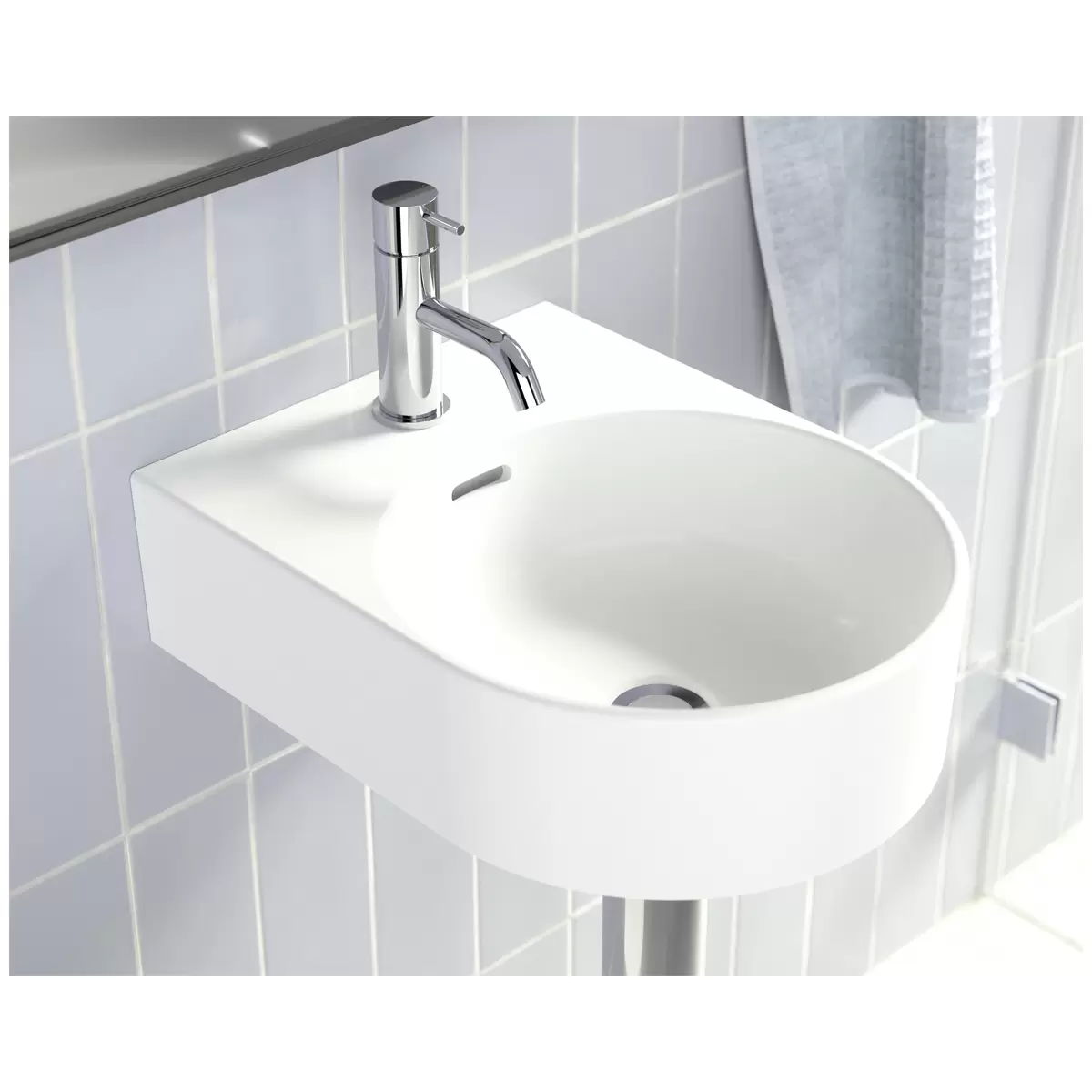 Clark Wall Basin With Mixer Tap