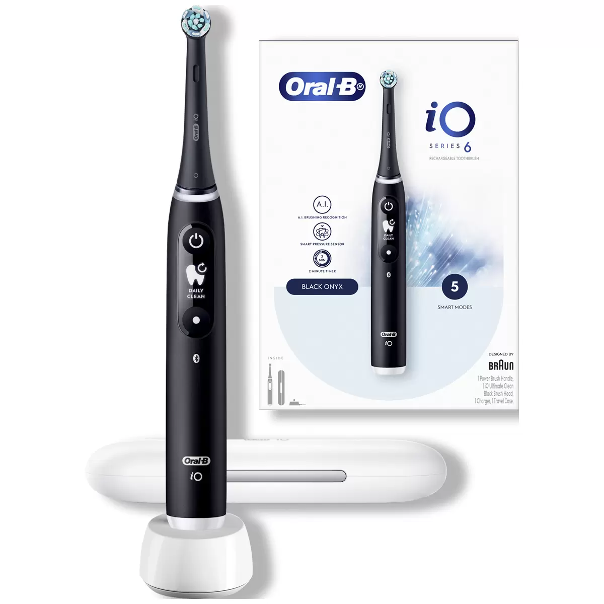 Oral-B iO6 Series Electric Toothbrush Black Onyx