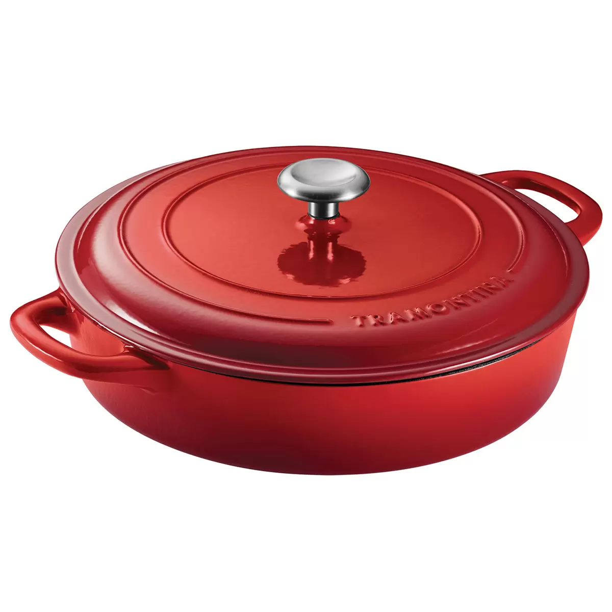 Tramontina Covered Enameled Cast Iron Braiser 3.8L