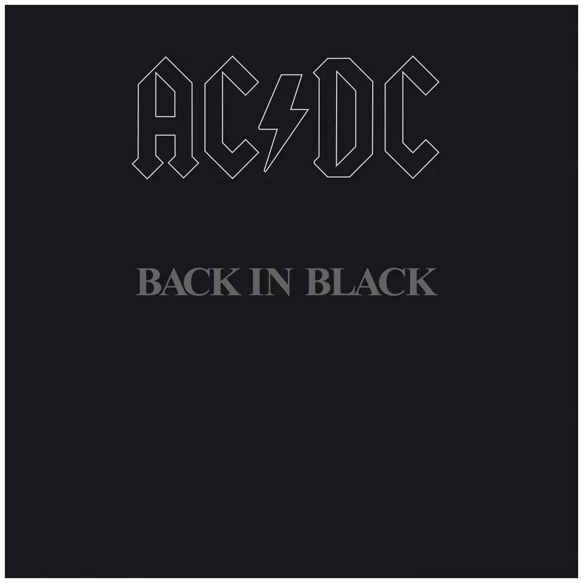 ACDC Back In Black Vinyl Album