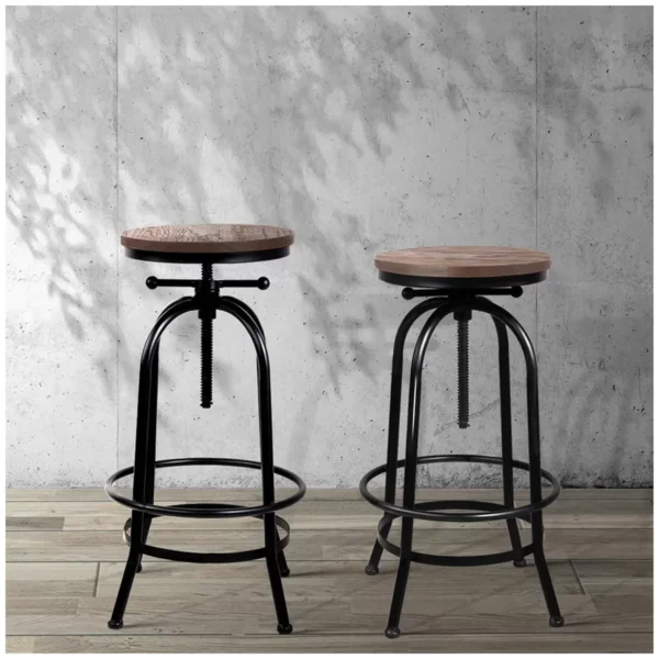 Artiss Retro Rustic Vintage Barstool 1 pack