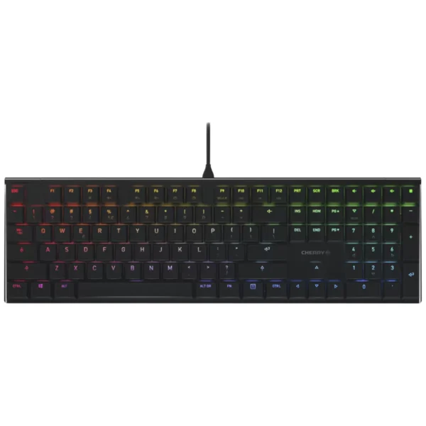 CHERRY MX 10.0 RGB Gaming Keyboard (Black) MX Low Profile Red Switch