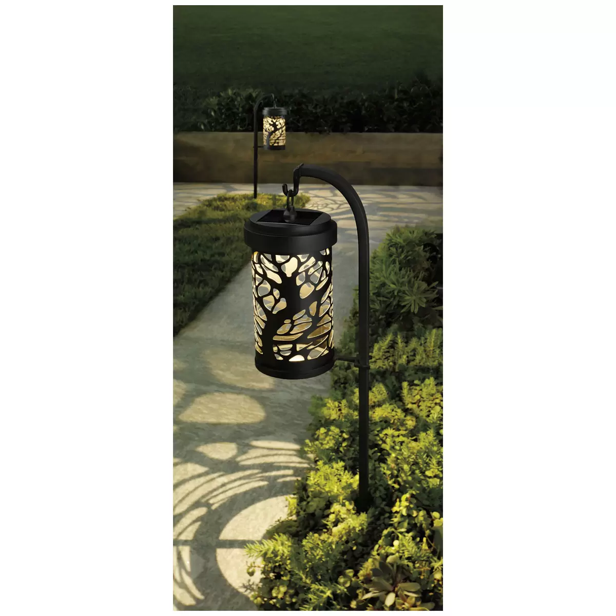 Naturally Solar Shepherds Hook Landscape Light