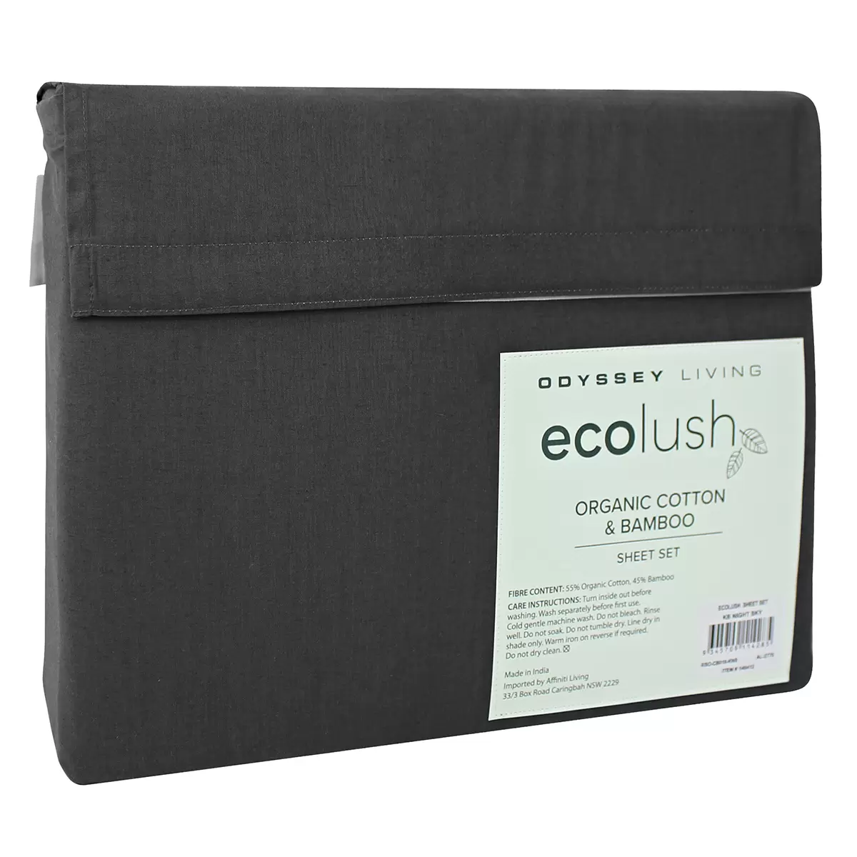 Odyssey Living Eco Lush Organic Cotton and Bamboo King Sheet Set Night Sky