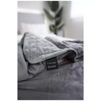 Therapy Super King Blanket with Cover Space Grey 14kg