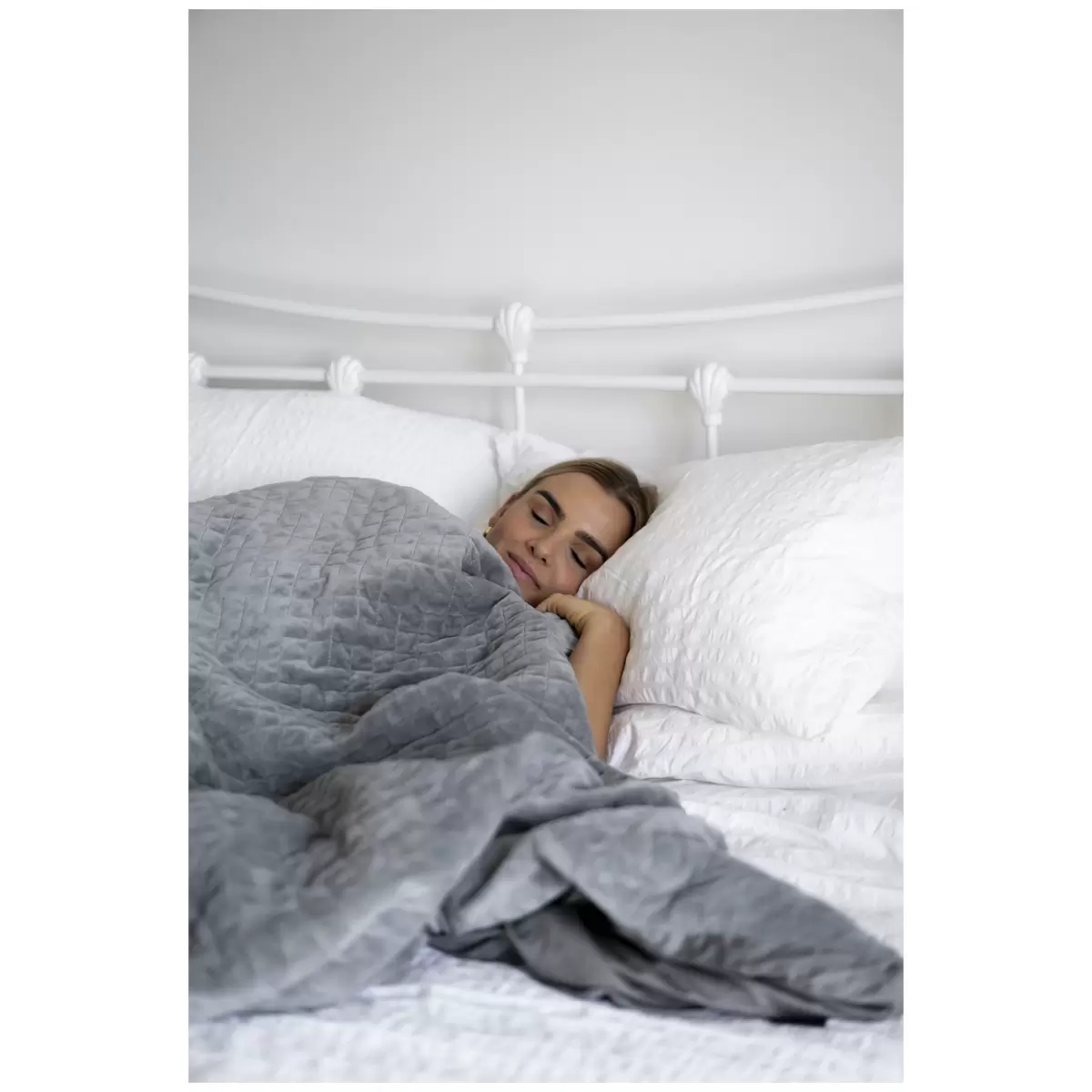 Therapy King Blanket with Cover Space Grey 10kg