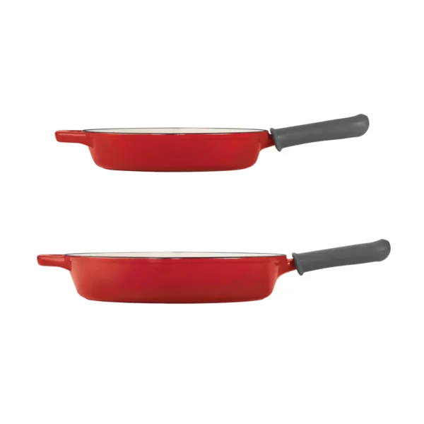 Tramontina Enameled Cast Iron Skillets 2 pack/