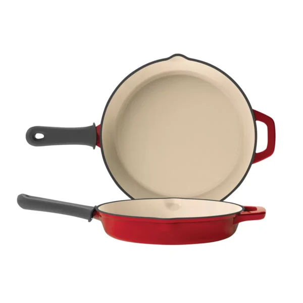 Tramontina Enameled Cast Iron Skillets 2 pack/