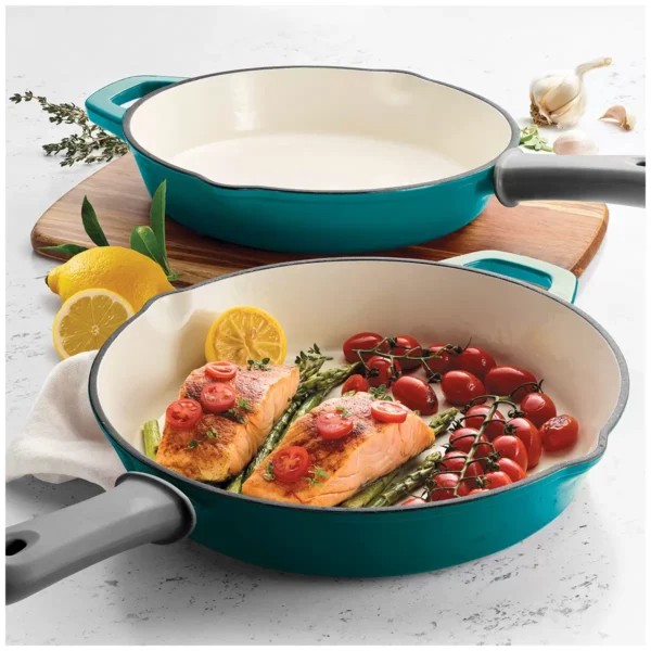 Tramontina Enameled Cast Iron Skillets 2 pack/