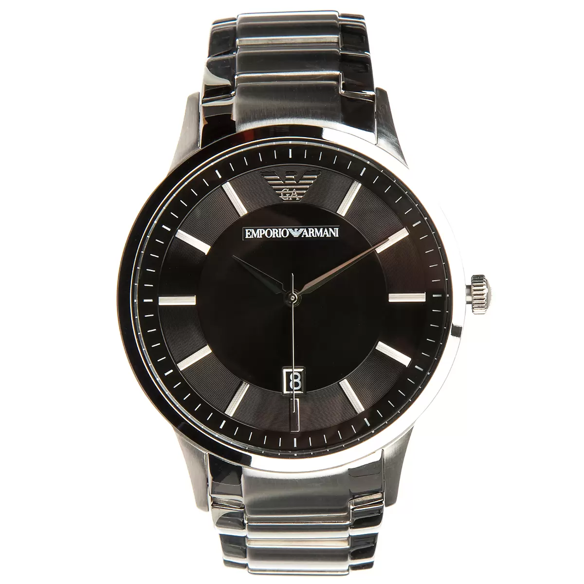 Emporio Armani Silver Tone Analogue Men's Watch AR11181