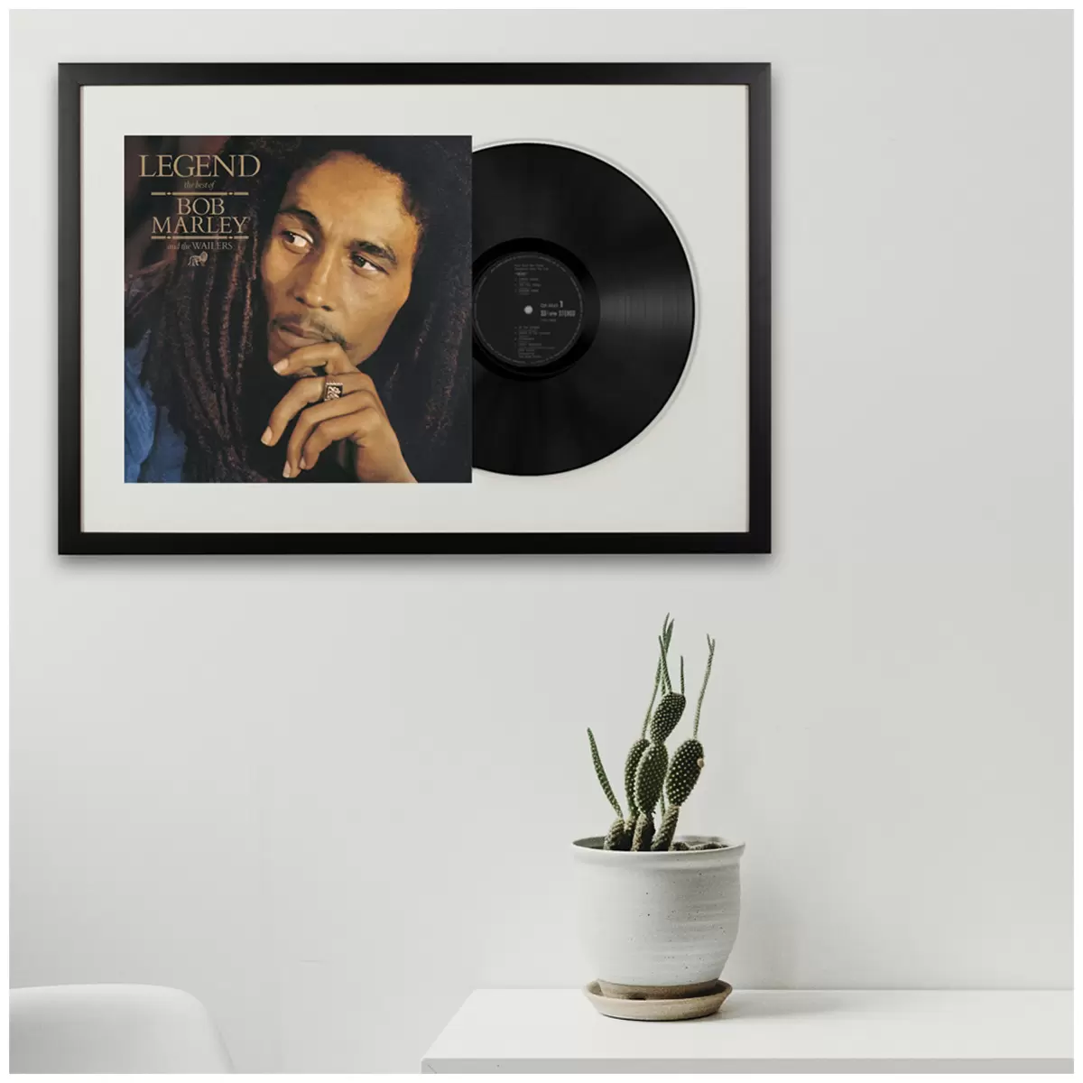 Framed Bob Marley Legend Vinyl Album Art