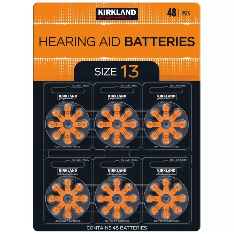 Kirkland Signature Hearing Aid Batteries Size 13 2 x 48 Pack