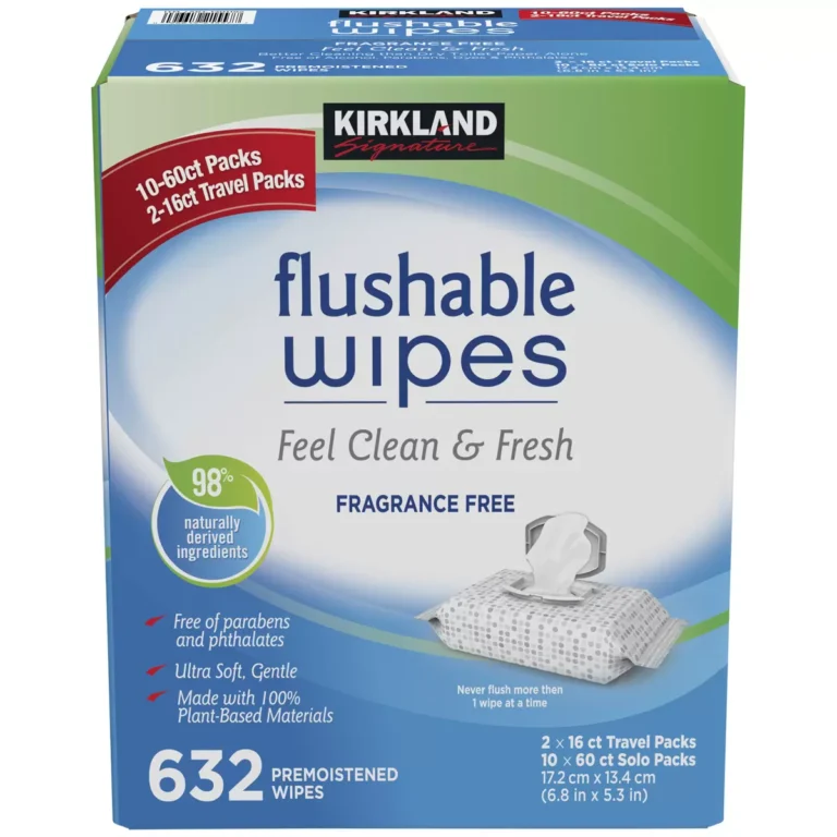 Kirkland Signature Flushable Wipes 2 x 632 Pack