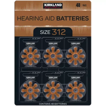 Kirkland Signature Hearing Aid Batteries Size 312 2x48 pack