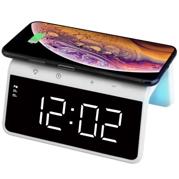 Rewyre Alarm Clock Wireless Charger SY-W0258WHT