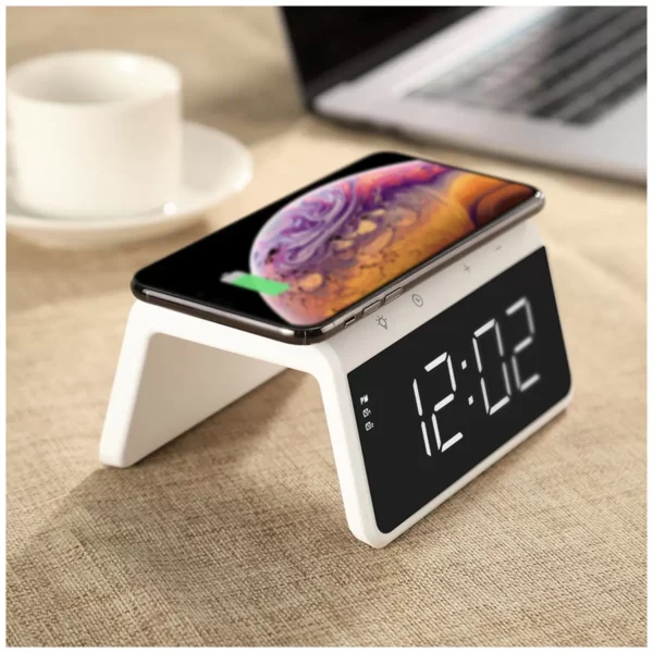 Rewyre Alarm Clock Wireless Charger SY-W0258WHT