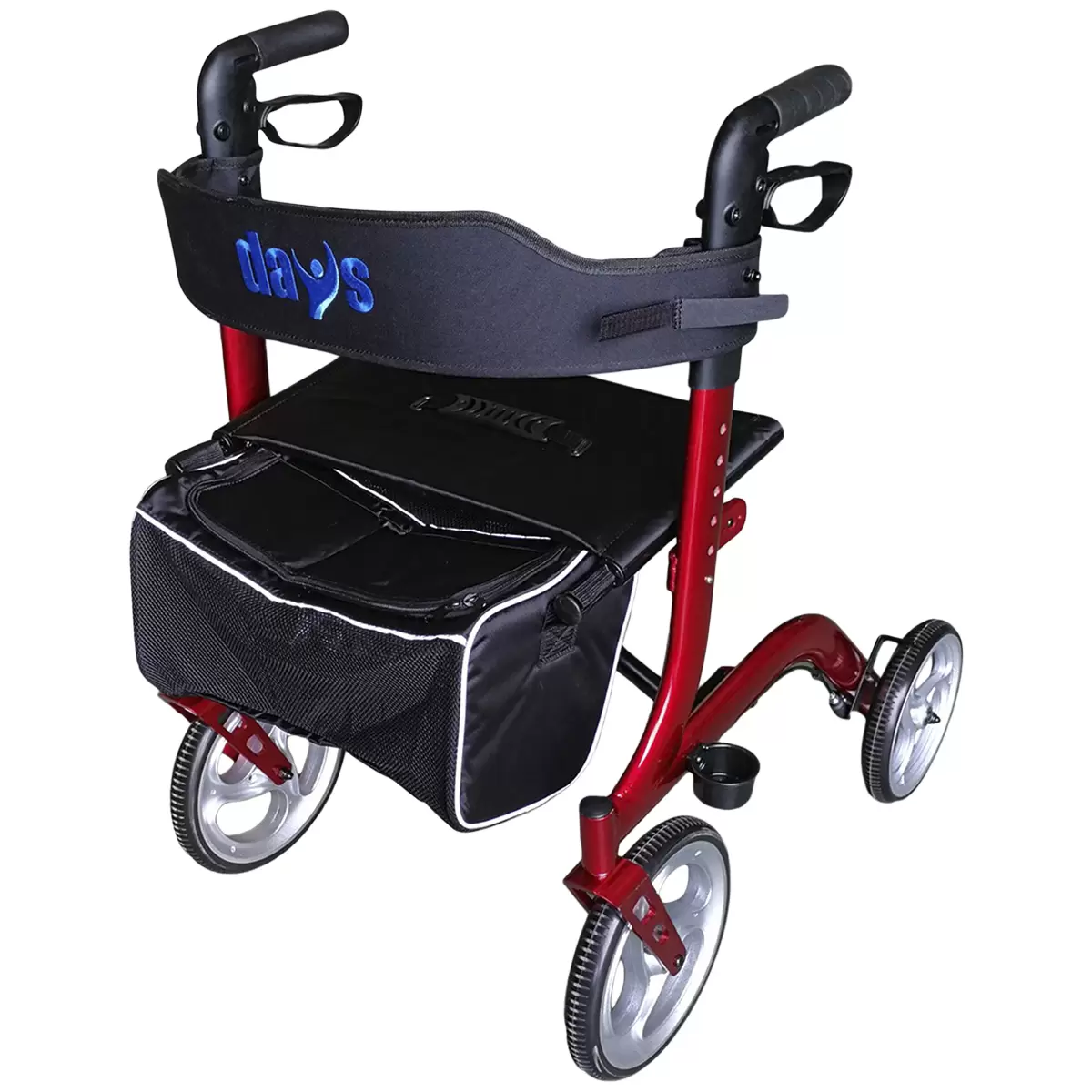 Days Deluxe Rollator Red