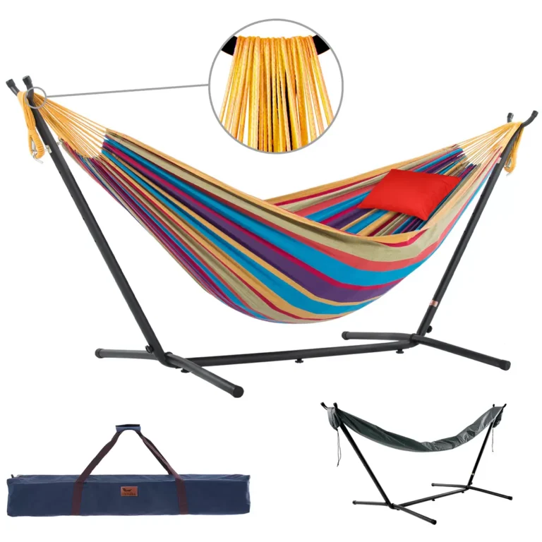 Vivere 2.7m Cotton Hammock Bundle Tropic