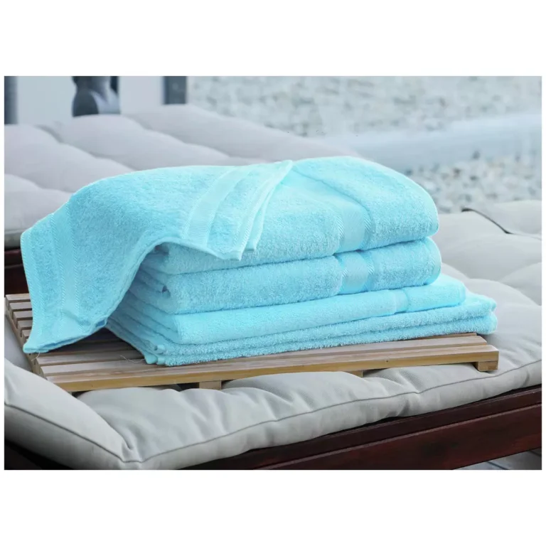 Kingtex Plain Dyed Combed Cotton Bath Sheet Set 7 Piece