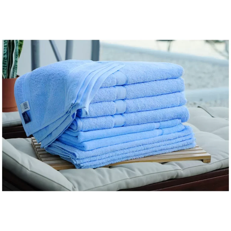 Kingtex Plain Dyed Combed Cotton Bath Sheet Set 14 Piece