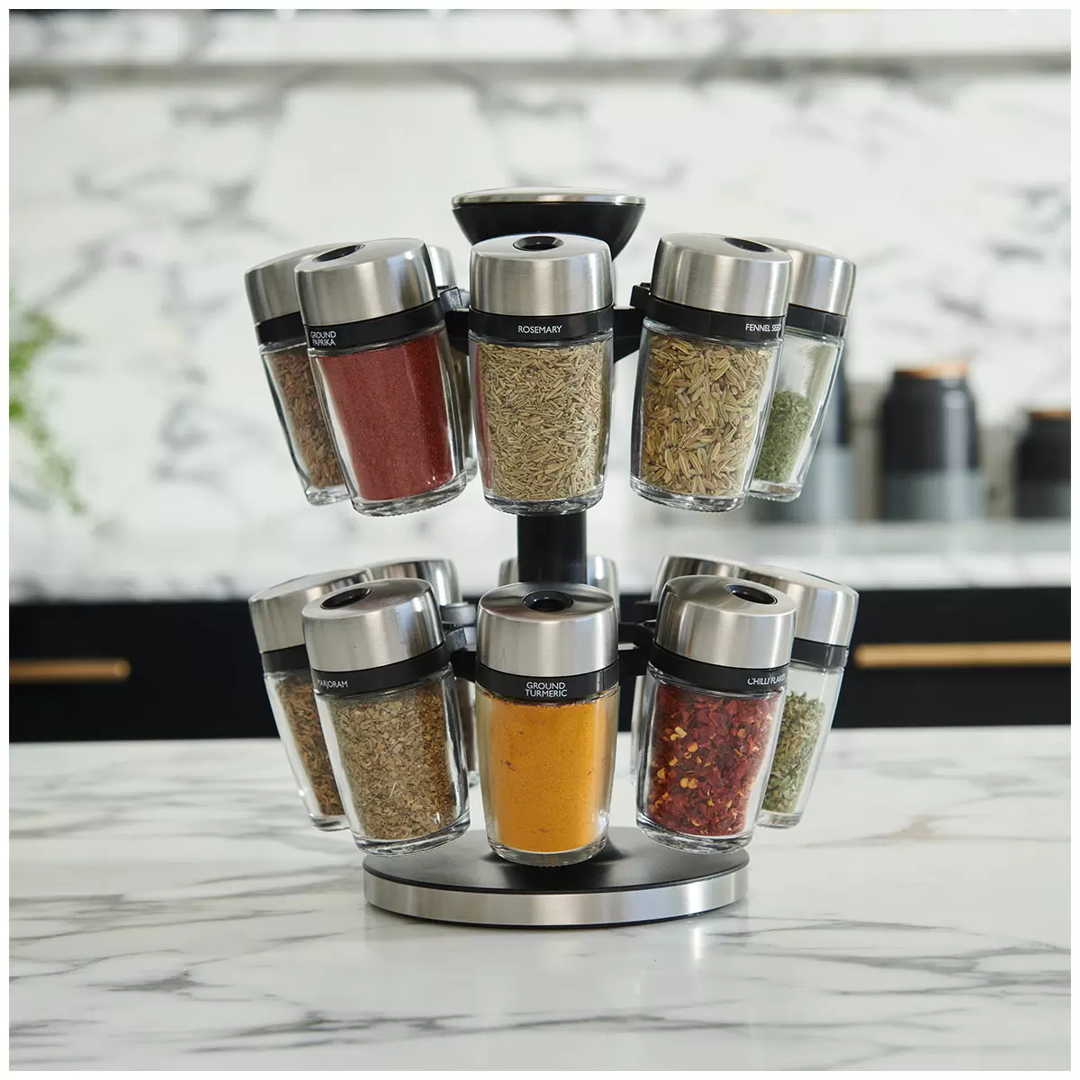 Cole and Mason Herb & Spice Carousel 16 Jar