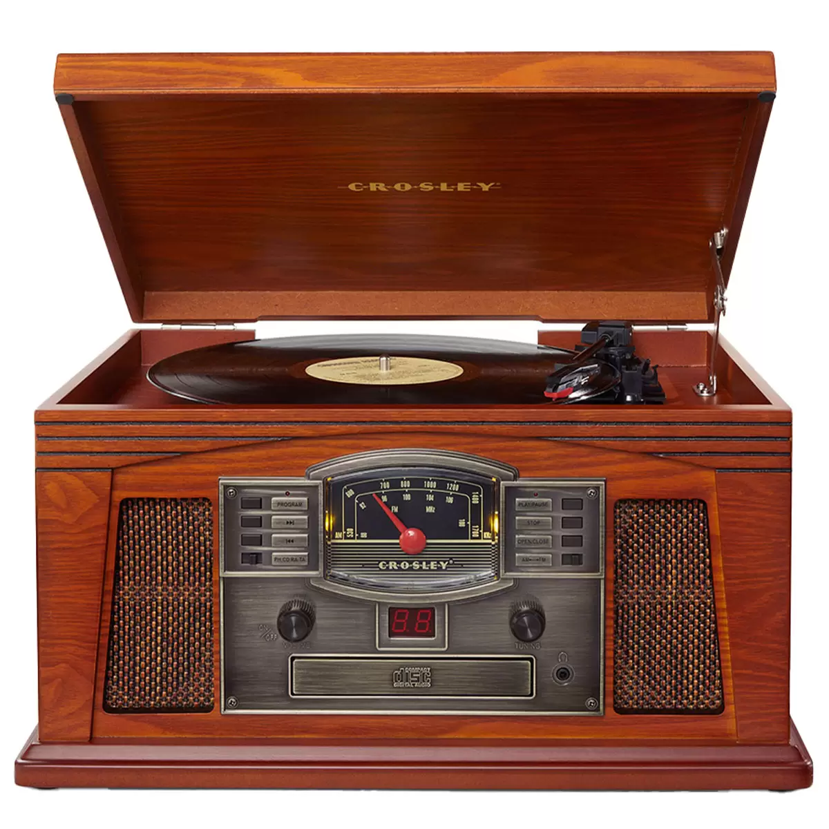 Crosley Lancaster Turntable With Bluetooth Paprika