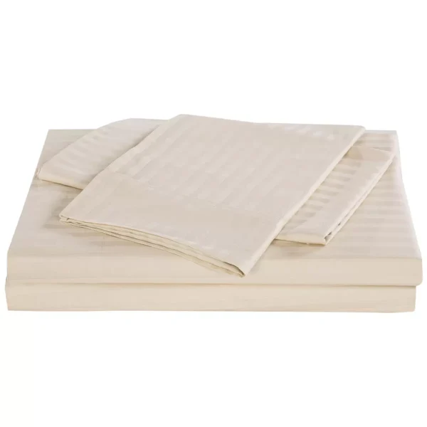 Sheet Set Stripes Queen - Sand