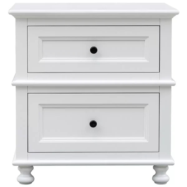 Moran Cassis Bedside Table White