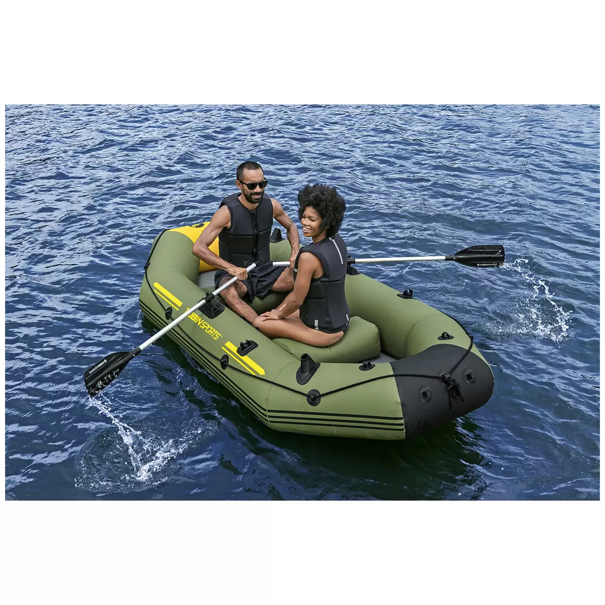 Tobin Sports Canyon Pro 3 Person Inflatable Raft Set