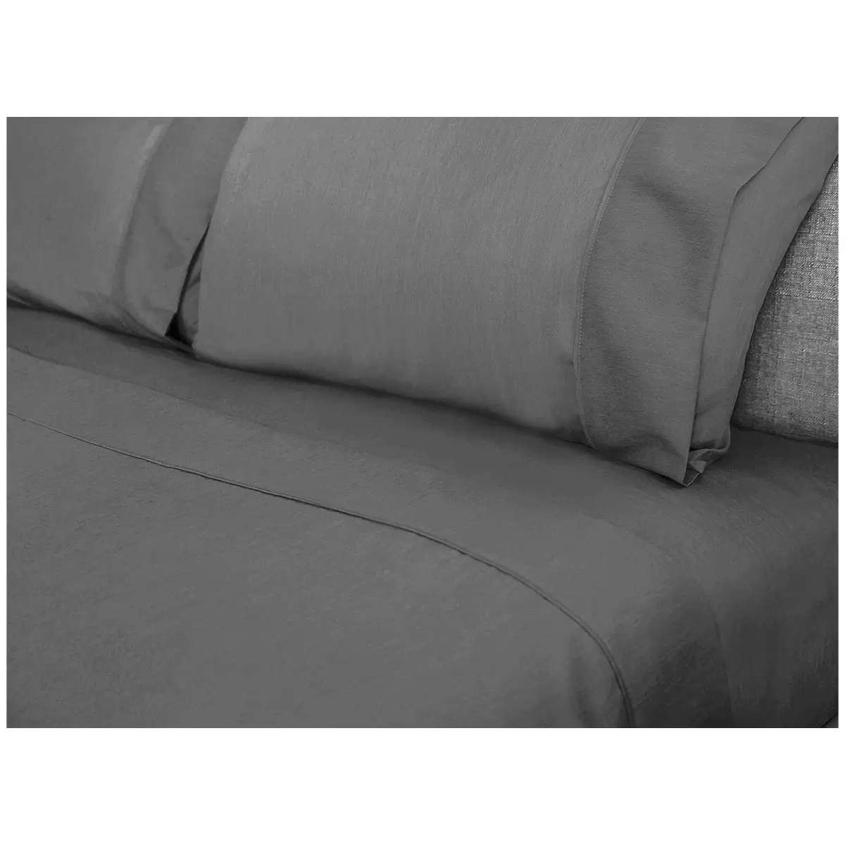 Kingtex Bamboo Cooling 2000TC Sheet Set Double - Charcoal