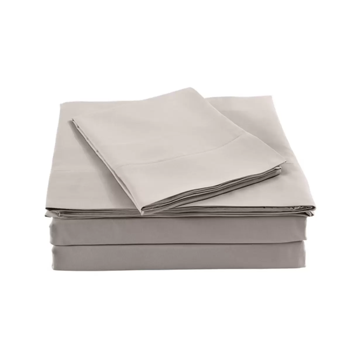 Bdirect Royal Comfort Blended Bamboo Quilt Cover Sets -Warm Grey-King