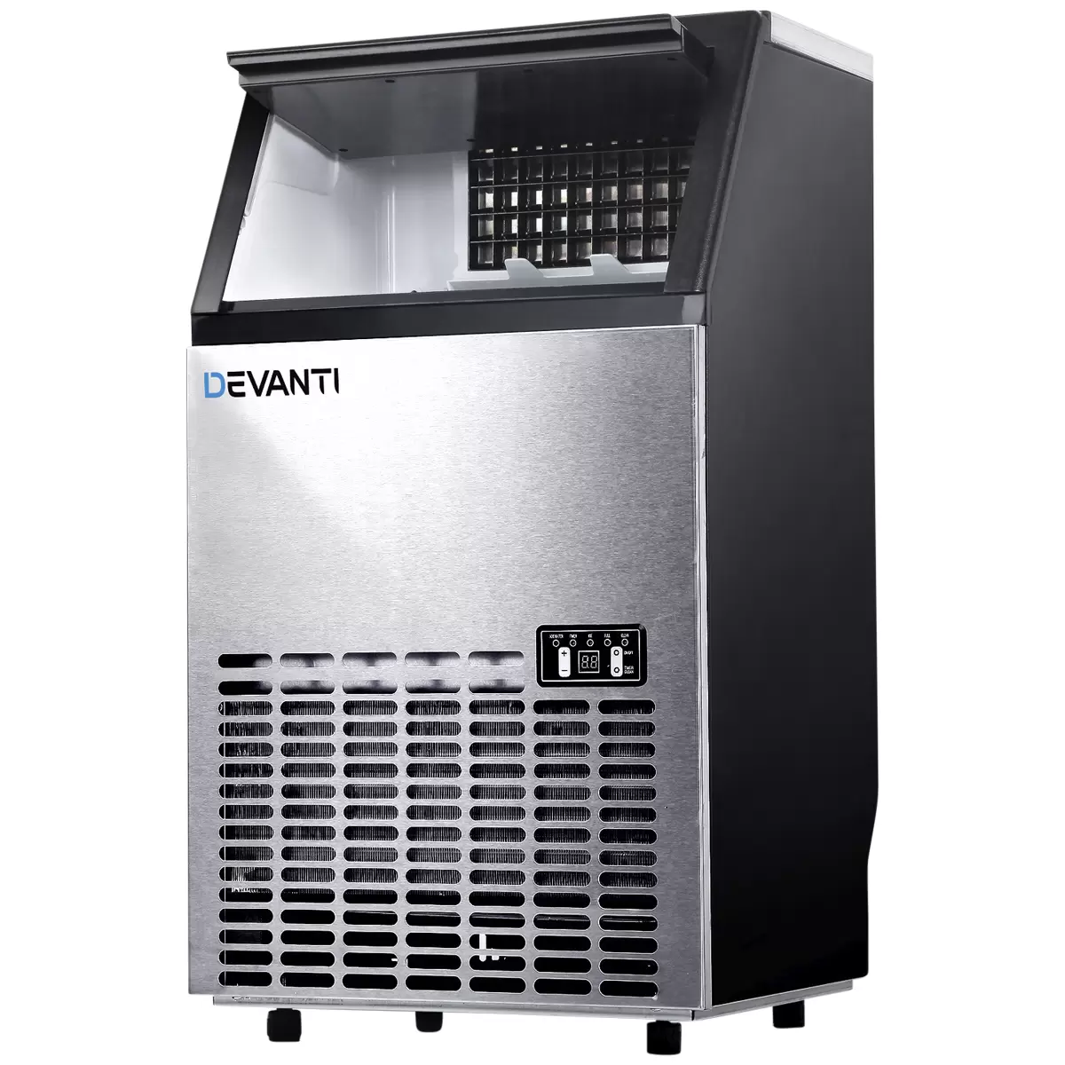 Devanti Stainless Steel Commercial Ice Maker